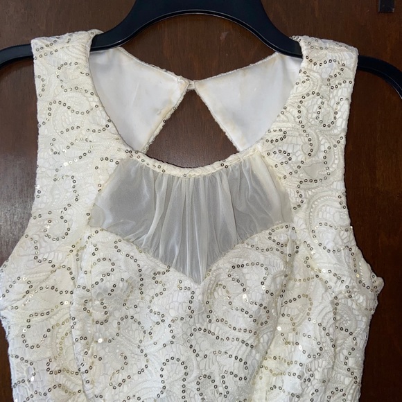 White Sequin Dress - Picture 3 of 6